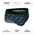 The Space Commando | Spaceship Ball Hammock® Pouch Underwear Briefs - Shinesty