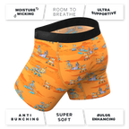 The Bend Rover | Space Robots Ball Hammock® Pouch Underwear With Fly - Shinesty