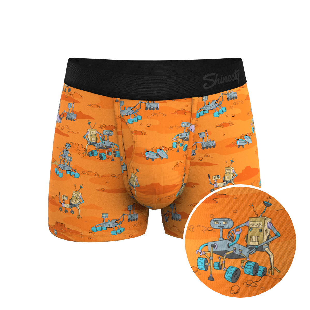 The Bend Rover | Space Robots Ball Hammock® Pouch Trunks Underwear - Shinesty