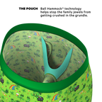 The 3 Leafs To The Wind | St Patricks Day Clovers Ball Hammock® Boxer - Long Leg - Shinesty