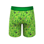 The 3 Leafs To The Wind | St Patricks Day Clovers Ball Hammock® Boxer - Long Leg - Shinesty