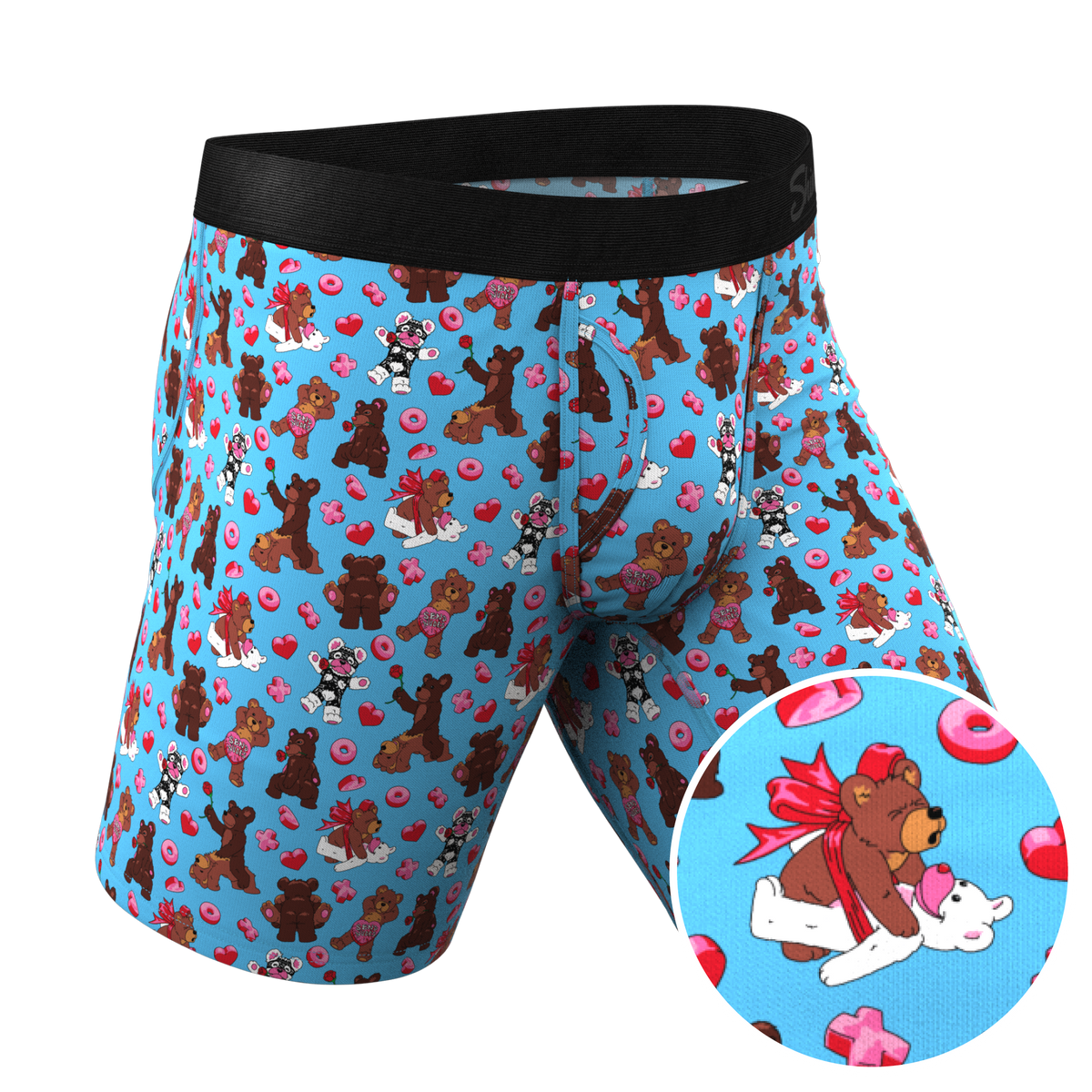 The Stuffed Animal | Teddy Bear Ball Hammock® Boxer - Long Leg - Shinesty