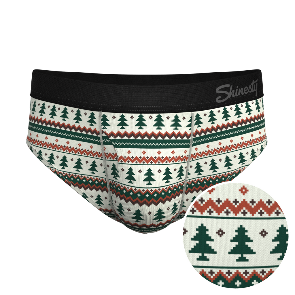 The Stuffed Stocking | Fair Isle Christmas Tree Ball Hammock® Pouch Underwear Briefs - Shinesty