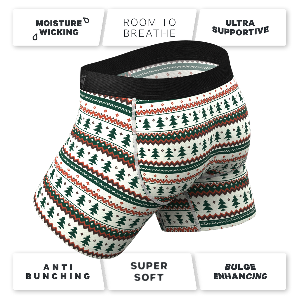 The Stuffed Stocking | Fair Isle Christmas Tree Ball Hammock® Pouch Underwear - Shinesty