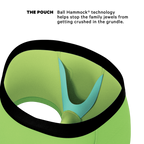 The Supernova | Bright Green Ball Hammock® Pouch Trunks Underwear - Shinesty