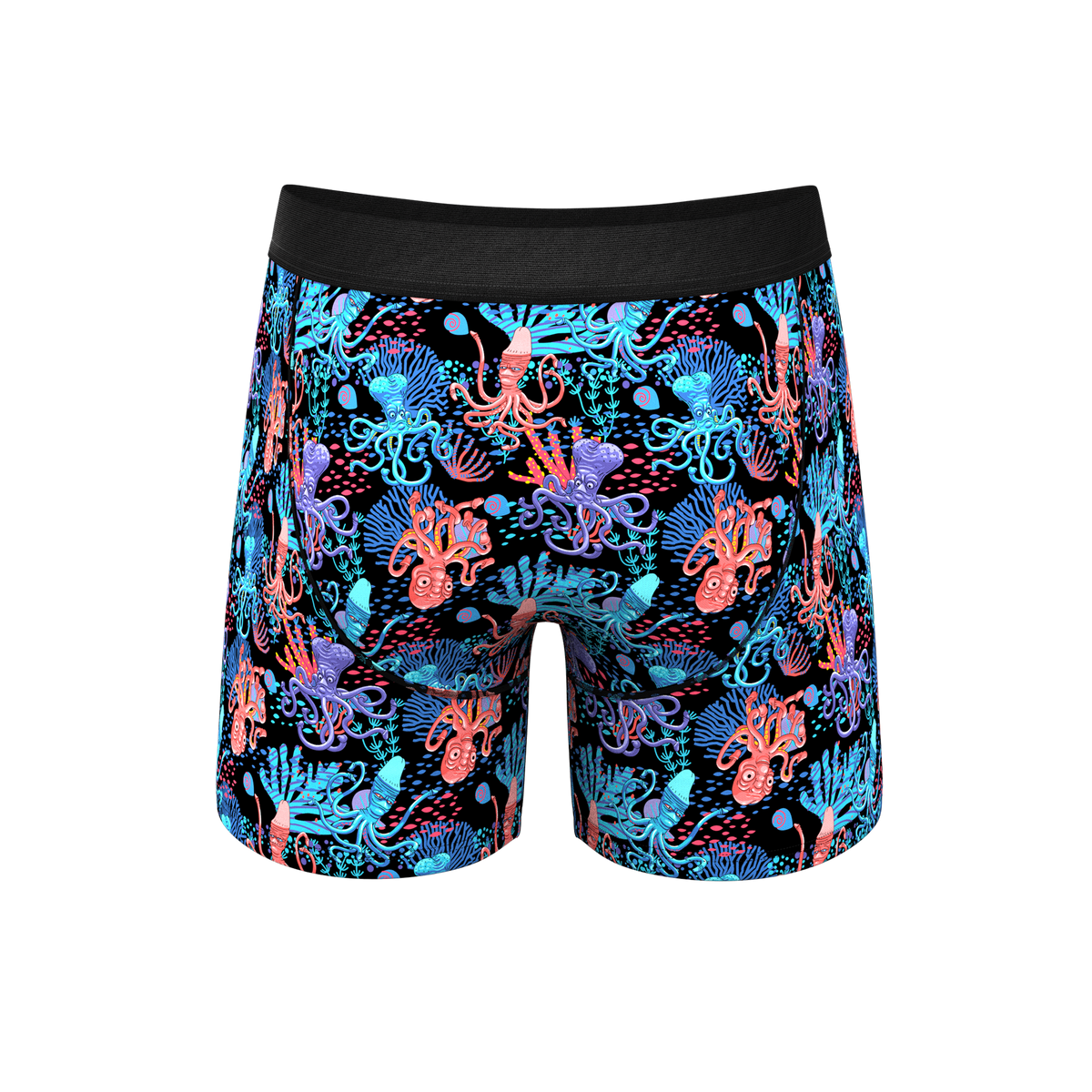 The Swollen Tentacles | Octopus Ball Hammock® Pouch Underwear With Fly - Shinesty
