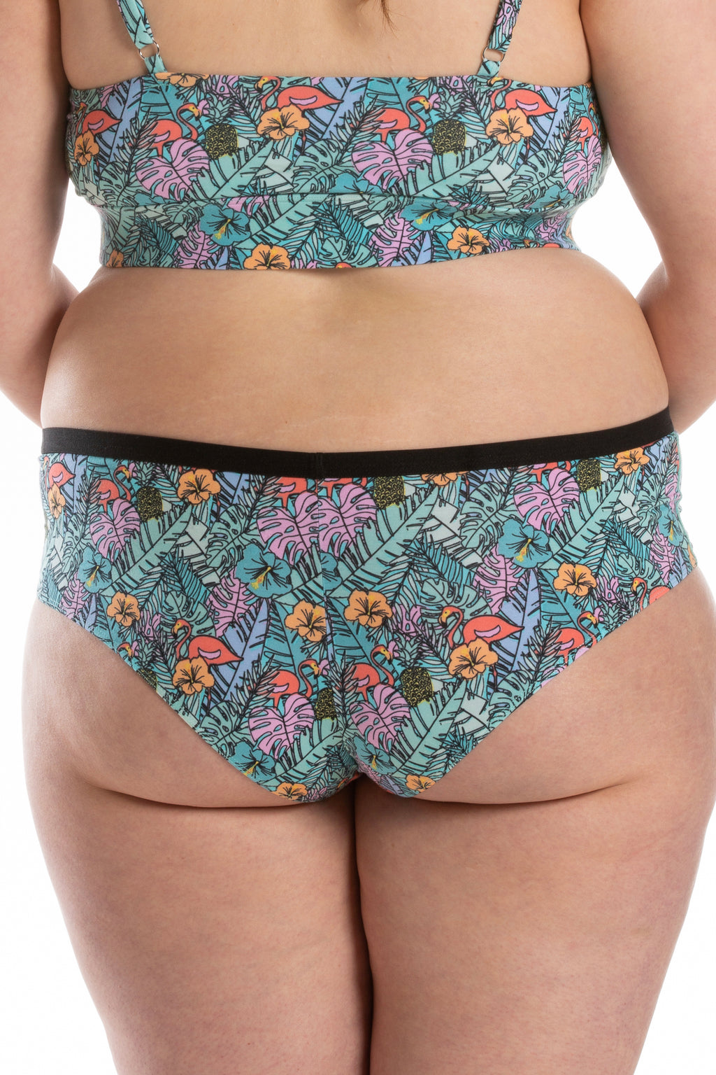 The Hot Tropic | Tropical Flamingo Cheeky Underwear - Shinesty