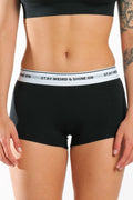 The Anthem | Black Shinesty Modal Boyshort Underwear - Shinesty