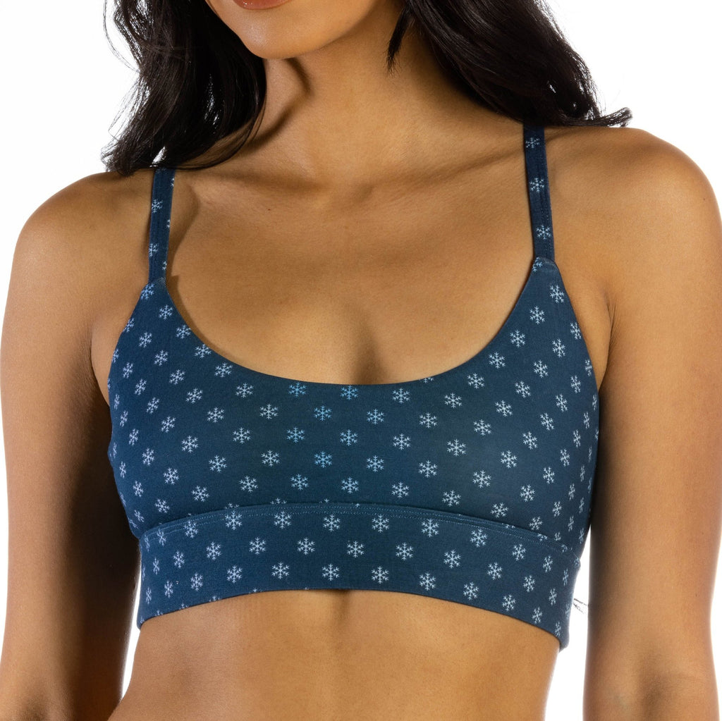 The Avalanche | Color Changing Snowflake Boob Hammock™ Scoop Bralette - Shinesty