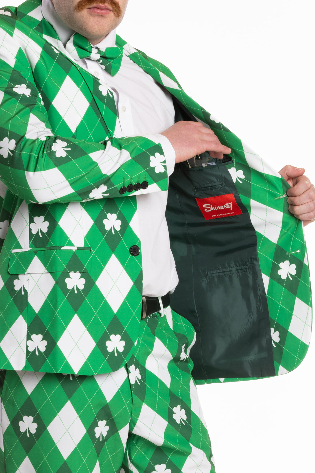 The Cabbage Connoisseur | Green Argyle St. Patrick's Day Suit - Shinesty