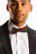 The Centerpiece | Poinsettia Ugly Christmas Bow Tie - Shinesty