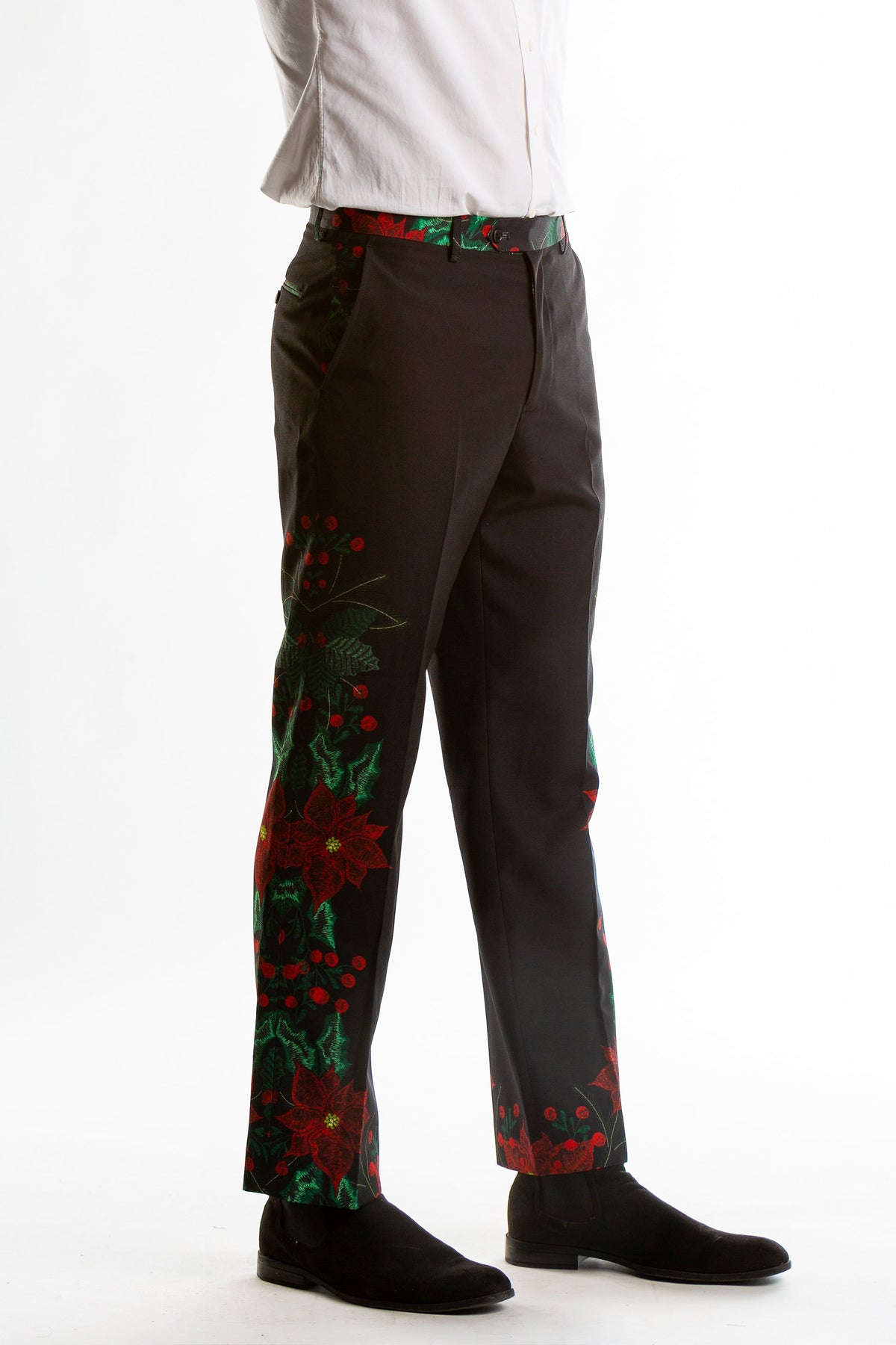 The Centerpiece | Poinsettia Ugly Christmas Suit - Shinesty