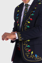 The Duke of December | Christmas Lights Ugly Christmas Suit - Shinesty