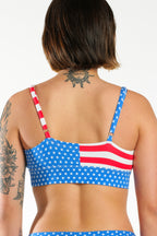 The Ellis Island | USA Flag Boob Hammock™ Scoop Bralette - Shinesty