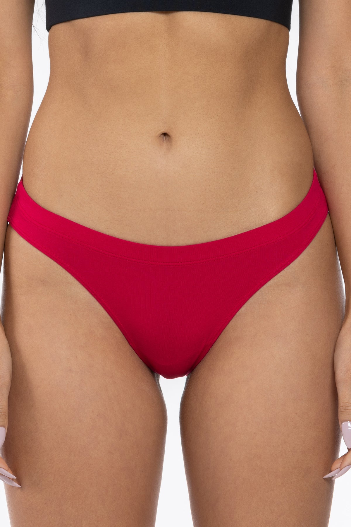 The Red Velvet | Dark Red Modal Bikini Underwear - Shinesty