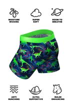 The Triceratop Bottoms | Tropical Dinosaur Printed Ball Hammock® Pouch Underwear - Shinesty