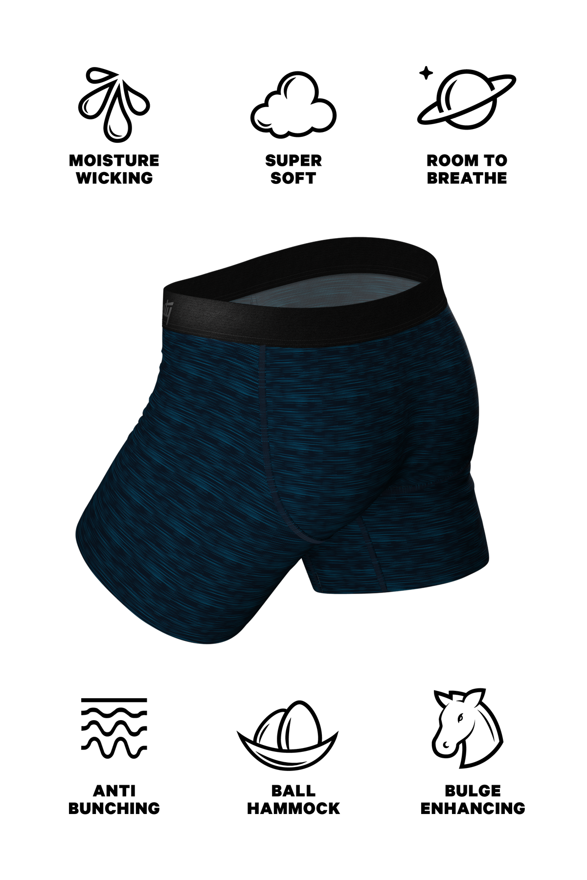 The Tyrant Lizard | Dinosaur Ball Hammock® Pouch Underwear With Fly - Shinesty